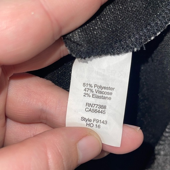 MADEWELL Heather Gray Bridgewalk V Neck Long Sleeve Knee Length Dress Size 4 - Picture 7 of 7